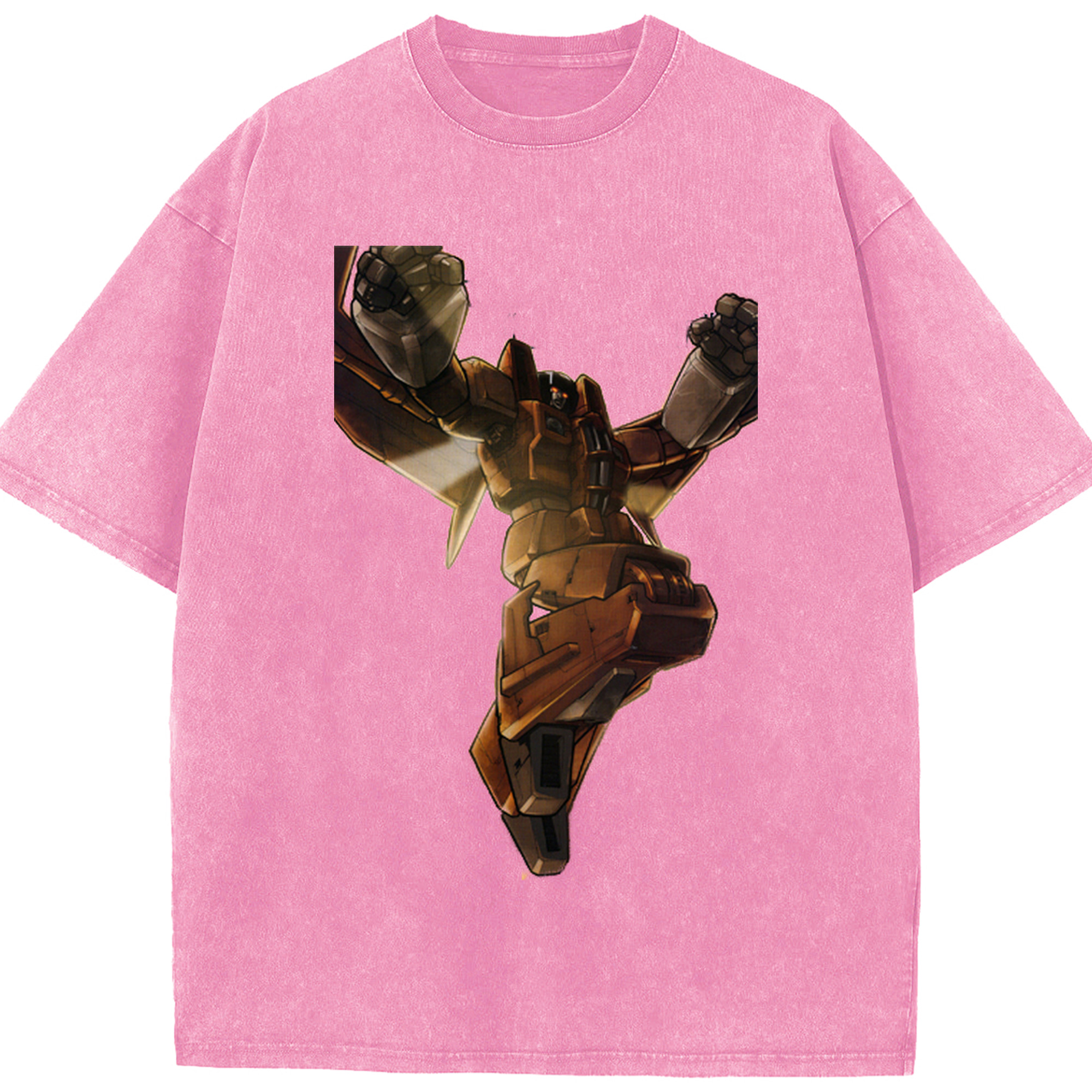 （画像用）  綿100% ヴィンテージ風 半袖Tシャツ（フロントプリント）